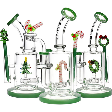 Pulsar Holidaze Series Glass Dab Rig Set | 8.25" | 14mm F