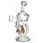Pulsar Honey Sweetness Recycler Dab Rig, 10" with Amber Accents, Front View