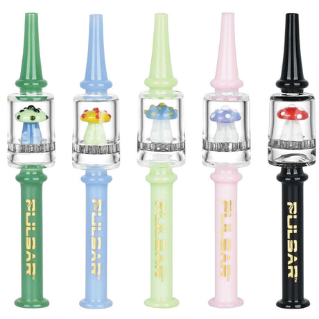 Pulsar HP150 Shroom Dab Straws with Honeycomb Filters in Various Colors - Front View