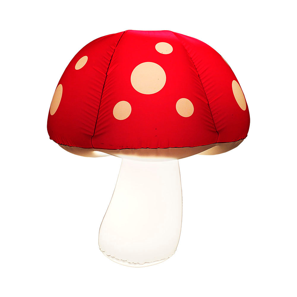 Pulsar Inflatashroom with LED light, red with white spots, novelty inflatable mushroom lamp