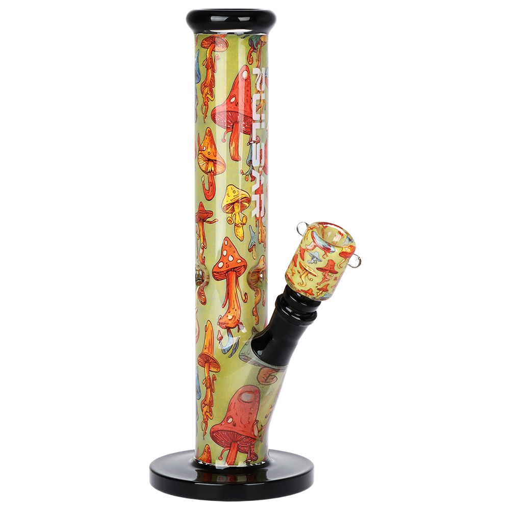 Pulsar Inside Print Straight Tube Glass Water Pipe | Dancing Shrooms ...