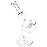 Pulsar Kicked Back bong includes a 14mm male herb slide with a ring grip and has a 14mm female joint