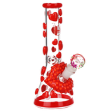 Pulsar Kiss My Lips Glow in the Dark Beaker Glass Water Pipe | 9.75" | 14mm F