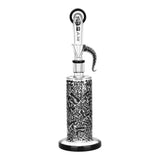 Pulsar Camo Series Rig-Style Water Pipe, 10.5" tall with 14mm Female Joint, Front View