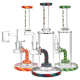 Pulsar Lollipalooza Dab Rigs with colorful accents, 14mm joint - front view