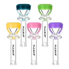 Assorted Pulsar Lollipop Deep Bowl Chillum Pipes in vibrant colors, compact and portable design