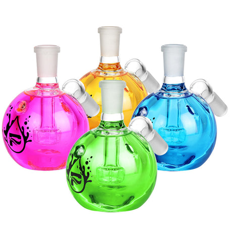 Pulsar Magic Sphere Glycerin Ash Catchers in assorted colors with disc percolators for cool hits