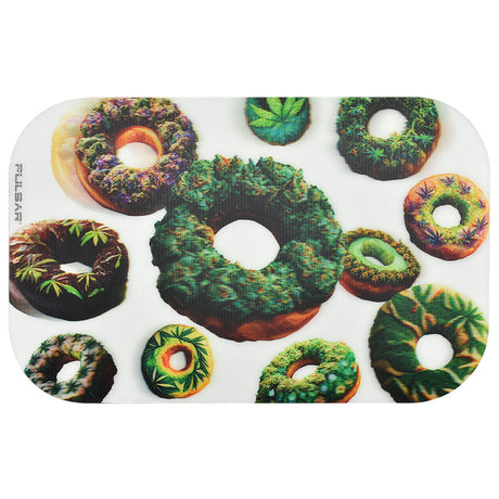 Pulsar Magnetic 3D Rolling Tray Lid with Forbidden Donuts design, size 11"x7", top view