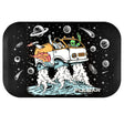 Pulsar Space Van Magnetic Rolling Tray Lid, 11"x7", with cosmic design, top view