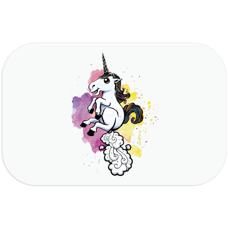 Pulsar Farticorn Magnetic Rolling Tray Lid, 11"x7", medium size with whimsical unicorn design