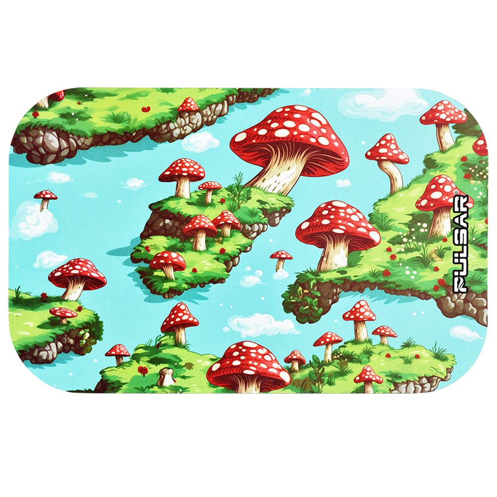 Pulsar Magnetic Rolling Tray Lid | Floating Mushrooms | 11"x7"