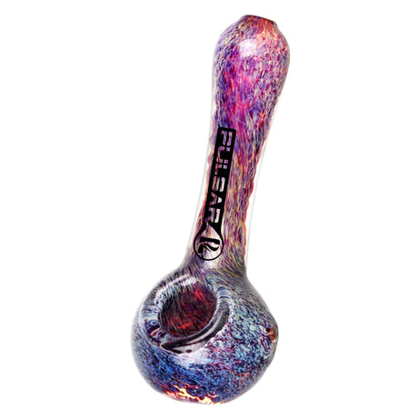 Pulsar Melting Color Fritted Glass Spoon Pipe, 4.5" Borosilicate, Side View