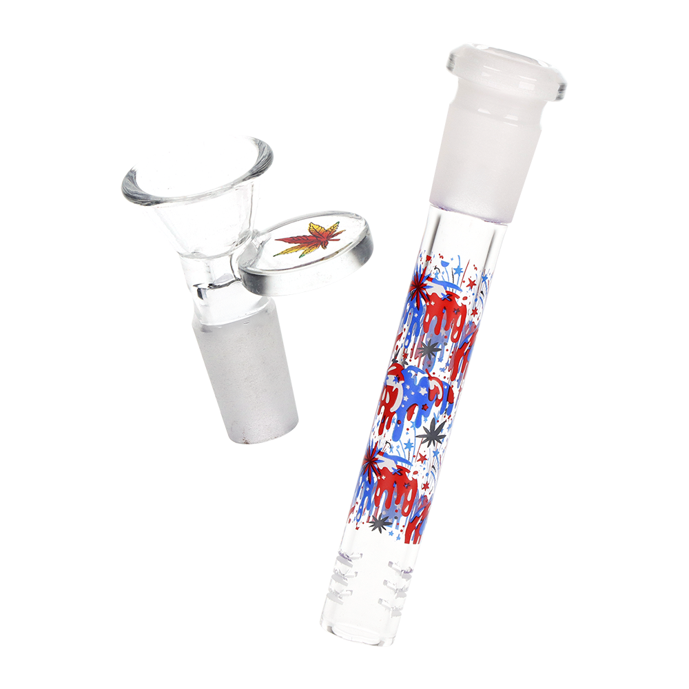 Pulsar Melting Uncle Sam Beaker Glass Water Pipe | 9.75" | 14mm F