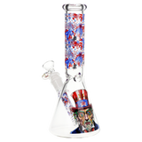Pulsar Melting Uncle Sam Beaker Glass Water Pipe | 9.75" | 14mm F