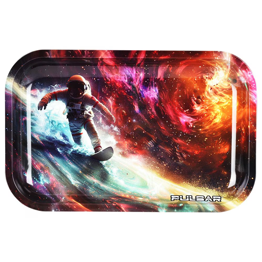 Pulsar Metal Rolling Tray | Astro Surfer | 11"x7"