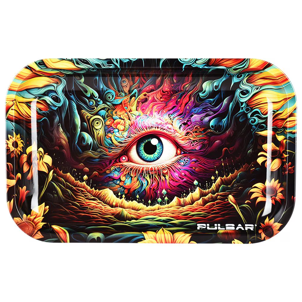 Pulsar Metal Rolling Tray | Sunflower Of The Mind | 11"x7"