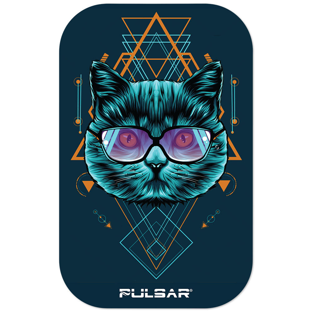 Pulsar Magnetic Rolling Tray Lid | 3D Sacred Cat Geometry