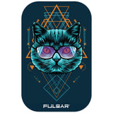 Pulsar Magnetic Rolling Tray Lid | 3D Sacred Cat Geometry