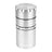 Pulsar 4-Piece Metal Grinder and Storage in Silver, Front View, Compact and Durable