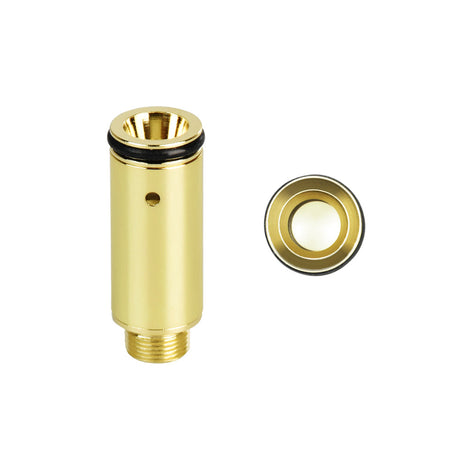 Pulsar Micro Dose Ceramic Wax Atomizer 2-Pack, gold color, top and side view on white background