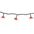 Pulsar Mini Shrooming LED String Lights, Multicolor 50-piece set on a 16ft wire, front view