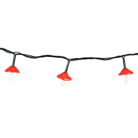 Pulsar Mini Shrooming LED String Lights, Multicolor 50-piece set on a 16ft wire, front view