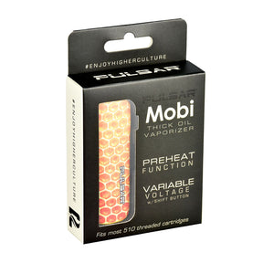Pulsar Mobi 510 Battery display box, 650mAh, features preheat function and variable voltage