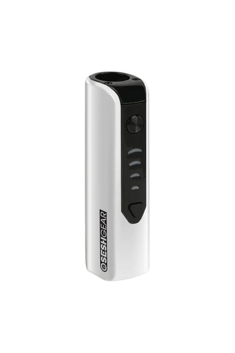 Pulsar Mobi 510 Battery in white, front view, compact design for vaporizers, with power indicator
