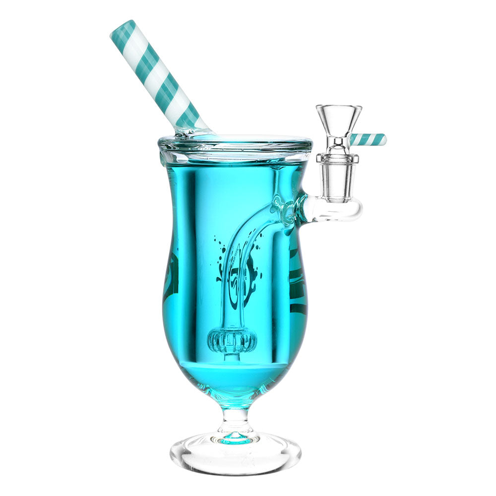 Pulsar Mocktail Glycerin Water Pipe, 9 inch, 14mm Female, Disc Percolator, Assorted Colors