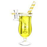 Pulsar Mocktail Glycerin Water Pipe, 9-inch, 14mm Female, Disc Percolator, Yellow