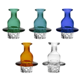 Pulsar Multi-Directional 37mm Borosilicate Glass Carb Caps in Assorted Colors