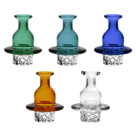 Pulsar Multi-Directional 37mm Borosilicate Glass Carb Caps in Assorted Colors