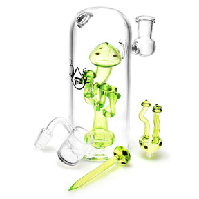 Pulsar Mushroom Dab Rig Kit - 6.25" with Borosilicate Glass and Accessories