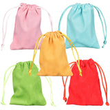 Assorted colors Pulsar Mushroom One Hitter Necklace bags, 5pc set, front view on white background