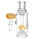 Pulsar Mushroom Perc Ash Catcher with 90 Degree Joint on Seamless White Background