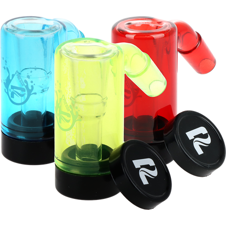 Pulsar Neon Brights Glass Oil Reclaimer | 14mm | Assorted Colors | 4ct Bundle