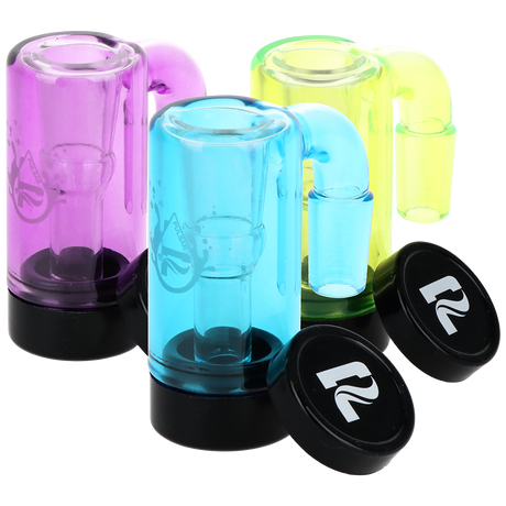 Pulsar Neon Brights Glass Oil Reclaimer | 14mm | Assorted Colors | 4ct Bundle