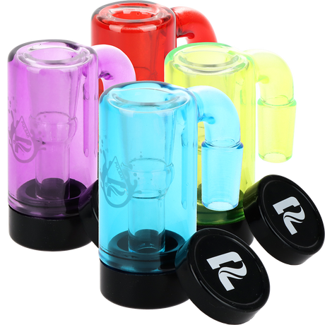 Pulsar Neon Brights Glass Oil Reclaimer | 14mm | Assorted Colors | 4ct Bundle