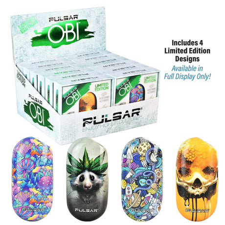 Pulsar Obi Auto-Draw Battery display with 4 LE designs, 650mAh, perfect for vaping on-the-go