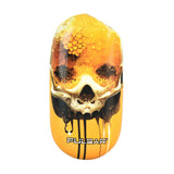 Pulsar Obi Auto-Draw Battery with 650mAh, honey-skull design, front view on white background