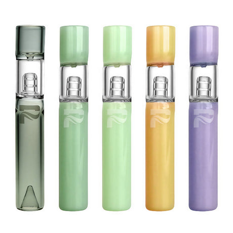 Pulsar Borosilicate Glass One Hitters w Ash Catcher in Assorted Colors - Front View