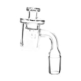 Pulsar Quartz Core Reactor Banger with Carb Cap, 90 Degree Angle, Isolated on White