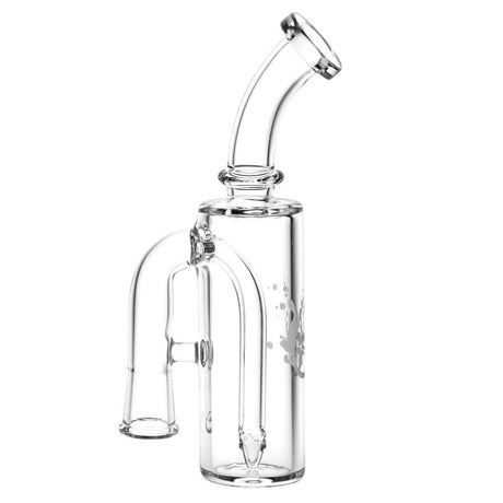 Pulsar Petite Pocket Cart Rig Bubbler in Clear Borosilicate Glass, Front View