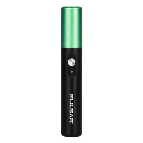 Pulsar PHD Pre-Heat Device 510 Battery in green, compact steel design, front view on white background