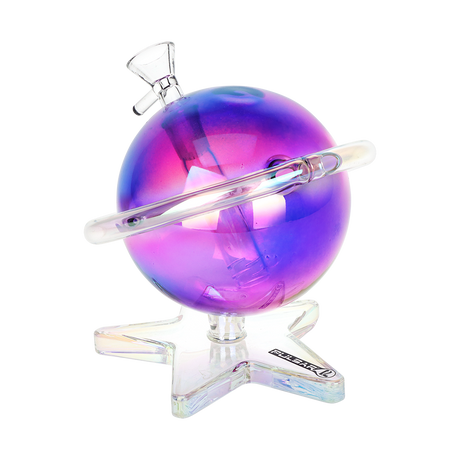 Pulsar Planetary Ring Electroplated Glass Water Pipe | 5.5" | 14mm F