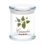 Pulsar Pop Top 4.5 inch large glass stash jar with an airtight pop top lid and 500mL capacity (photo 9)