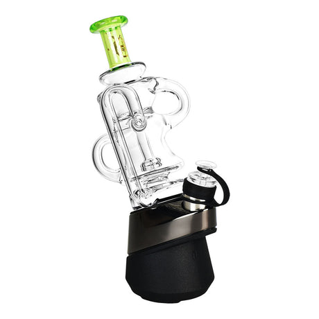 Pulsar Puffco Peak/Pro Recycler Attachment with Borosilicate Glass, 5.75" height, front view on white background