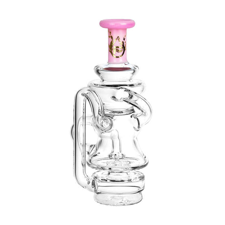 Pulsar Recycler Attachment for Peak/Pro in Pink, Borosilicate Glass with Disc Percolator, Front View