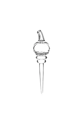 Pulsar Quartz Banger Ball Cap & Dabber for Dab Rigs, Clear View on Seamless White