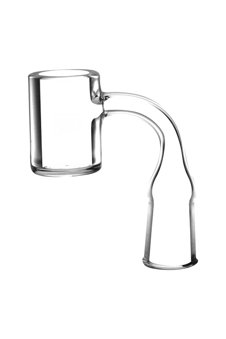 Pulsar Quartz Deep Bucket Banger, 4mm thick, for concentrates, side view on white background
